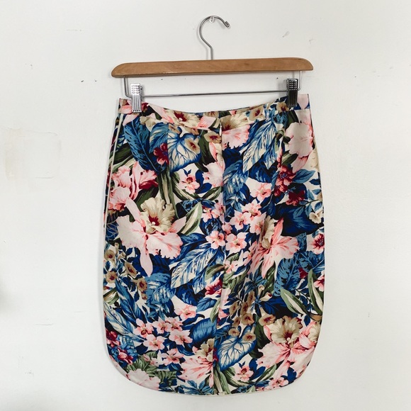 J.Crew Collection Mai Tai Floral Silk Pencil Skirt - Picture 4 of 7